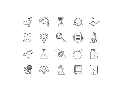 Science Icons graphicpear icon design icon set science science icon science vector vector icon