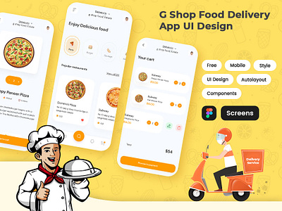 Food Delivery App Design app design appdesign ecommerce food food delivery app design mobile app mobile app design ui ui design uiux ux design