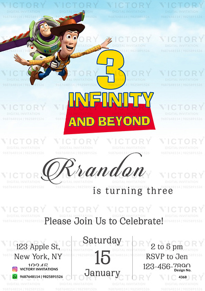 Birthday Party Invitation card in simple design 4368 birthday graphic design illustration invitation photoshop