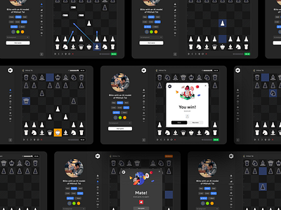 Chess dark chess portfolio ui ux