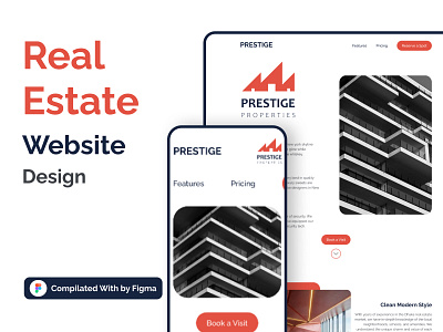 Real Estate Website Design graphic design landing page real estate landing page design real estate website ui website website design