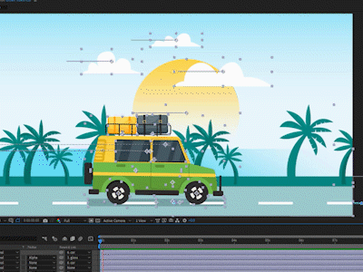 Car Moving Animation 2danimation after affects after effects animation aftereffects animation design illustration motion animation motiongraphics ui