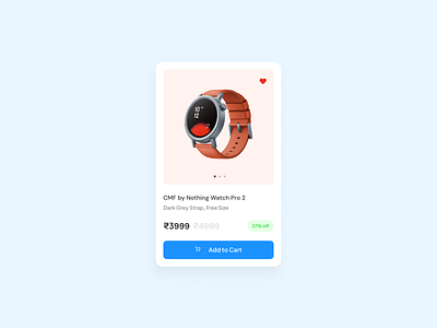 Product Card app branding card dailyui design dribbblers ui