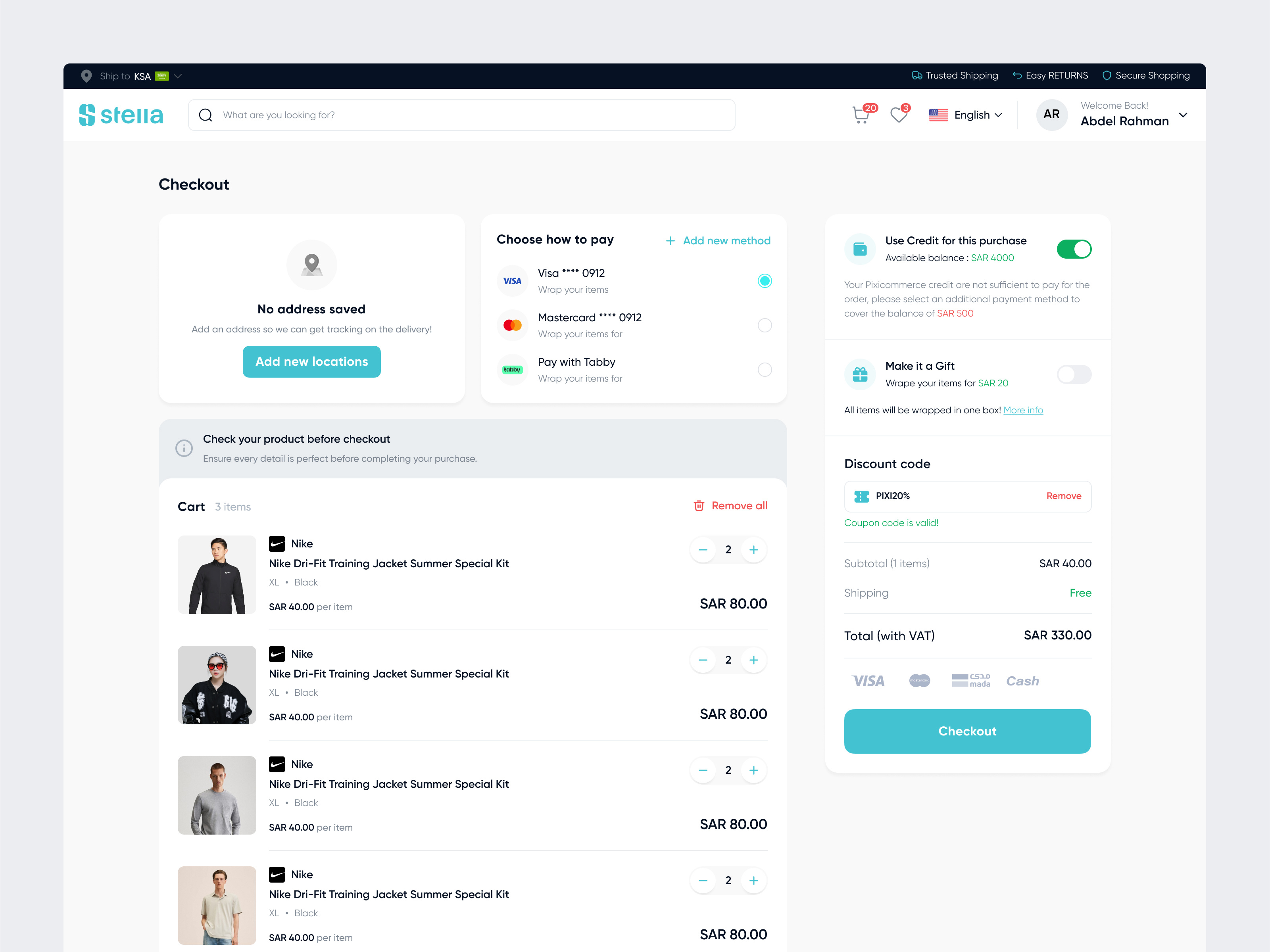 Checkout X product features