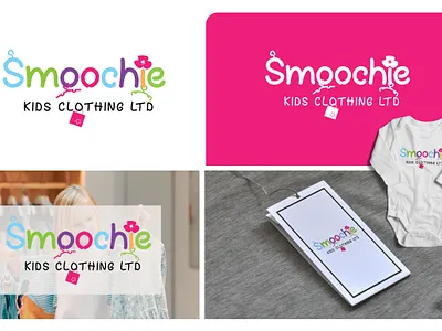 👗 Playful and Stylish: Smoochie Logo Design app design brand branding clothing logo design figma graphic design illustration kids logo logo logo design marketing mobile design ui ui design ux design web design