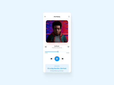 Music Player 3d animation app branding dailyui designtrends dribbblers graphic design illustration logo mobile motion graphics ui