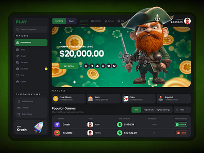 "Gambling & Betting E-commerce Platform betting casino gambling gamingplatforms interactivedesign ui