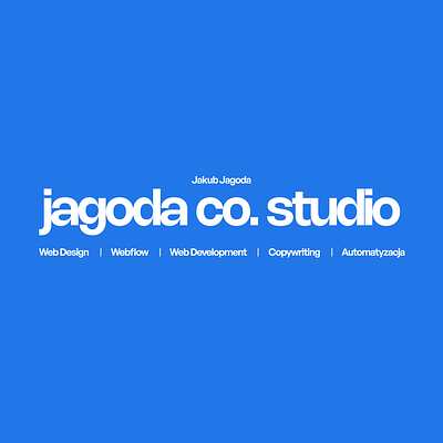 Jagoda Co. Studio | Website branding graphic design ui web design webflow