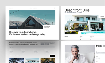 Quartiere astro clean home house real estate tailwind template theme