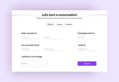 A Simple Contact Form contactform design ui uidesign ux uxdesign web webdesign website