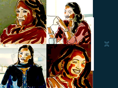 Portrait Practice_ Afsana Ara Bindu_21 illustration