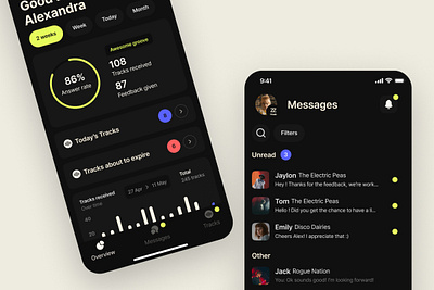 Curator dashboard app dashboard design ios mobile music ui ux