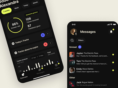 Curator dashboard app dashboard design ios mobile music ui ux