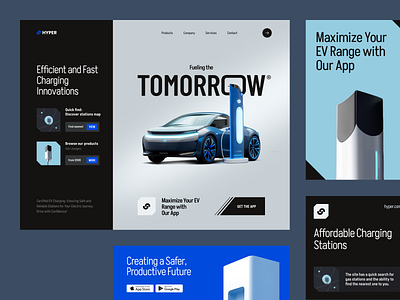 Website for an Energy Brand ✦ Hyper design interface product service startup ui ux web website