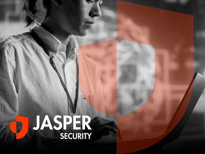 J / JASPER SECURITY ai tool app icon application cloud computers data dogital electronic fire wall j security jasper letter g logo phones safe safety security sheild shield tech