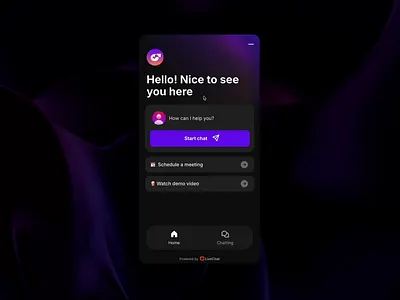 Chat Widget interactions animation app avatar chat interaction motion design transition ui widget