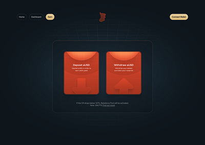 Earn CTA blockchain dashboard ui ui design website