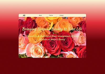 Website for a Flower Shop branding design ui ux