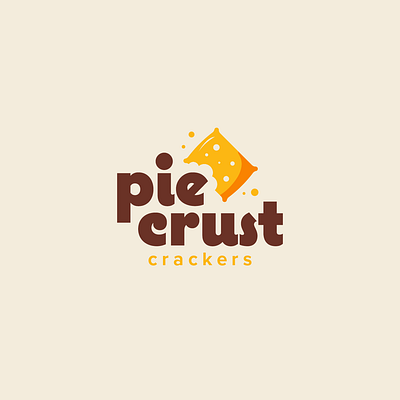 Pie Crust Crackers Logo Designs brand identitiy branding corporate identity creative cute design designs food graphic design graphic designs inspiration logo logo work recent shot simple snack visual identity