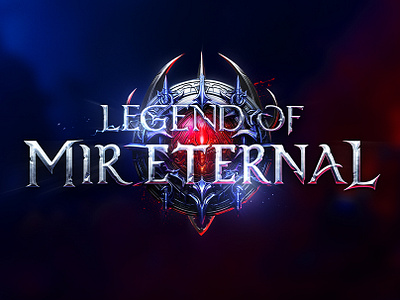 Mir Eternal - Game Logo Design 💙🔥 fantasy game game logo gameart gamelogo gamelogos gaming lineage 2 logo logo designer metin2 private server