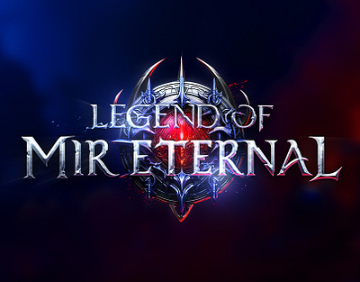 Mir Eternal - Game Logo Design 💙🔥 fantasy game game logo gameart gamelogo gamelogos gaming lineage 2 logo logo designer metin2 private server