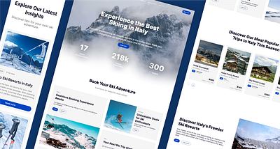 Redesigning the Path to the SkiLand adventure blue book case study data design hero home hotel landing menu mobile navi search ski snow trip ui ux web