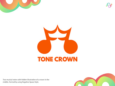 Tone Crown Logo brand design brand designer crown instrument king kingdome logo design logo designer logo for sale logo idea logo inspiration logomark logotype music musical note queen throne tone zzoe iggi