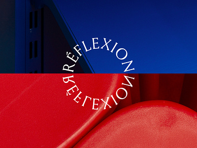 Réflexion - French Pavilion Logo book brand festival france french interior literature logo pavilion reflection