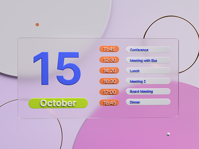 3D Daily Calendar 3d 3dcalendar art c4d calendar cinema4d daily design render