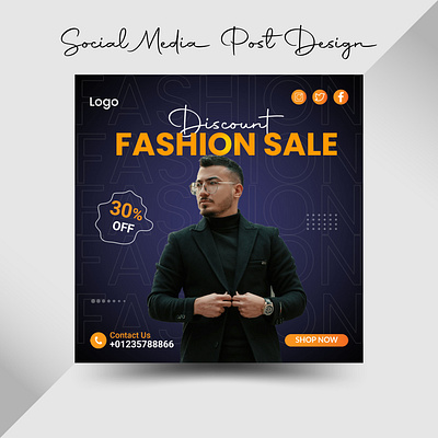 Fashion Sale Social Media Post Design advertisment branding cloth collection cloth sale clothing post design discount discount post fashion fashion post fashion sale fashion sale design instagram post marketing post design sale