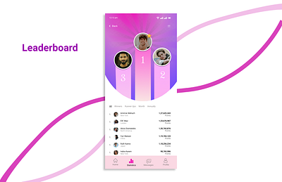 Leader Board dailyui design dribbble moile portfolio screen ui work