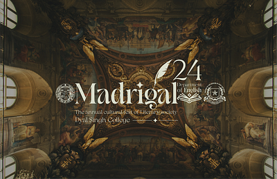 Madrigal'24 branding editorial design graphic design layout design logo packaging poster design print design typography university vector