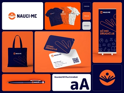 Nauci.me brand book brand identity branding business cards collateral icon logo print stationary visual identity