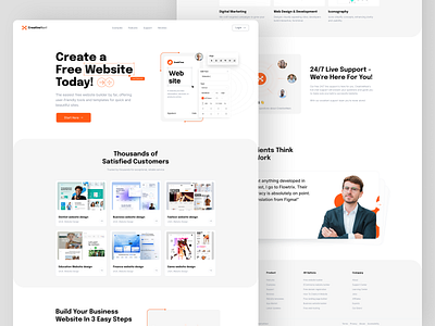 Agency Landing Page Design agency agency landing page agency website bold company digital agency landing page landing page design ui ux web design