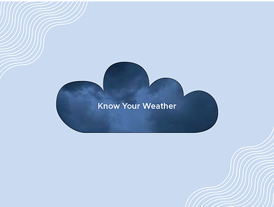 Know Your Weather Website banner banner design graphic design illustrator