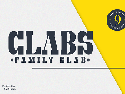 Clabs - Family Slab baseball font bold font branding branding font family font font fonts logo font slab slab font slab serif sport sport font strong font