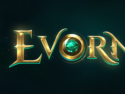 Evornet [TCG] - Game Logo Design 💚✨ animated fantasy logo design fantasy game art game logo game logo designer gaming logo metin2 mmorgp mmorpg muonline nft tcg