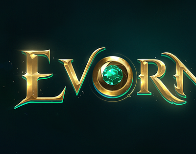 Evornet [TCG] - Game Logo Design 💚✨ animated fantasy logo design fantasy game art game logo game logo designer gaming logo metin2 mmorgp mmorpg muonline nft tcg