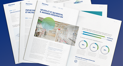 ESG Report - Conceptual Layout a4 charts clean concept data design esg graphic design information layout magaizne print report statistics structured sustainability text typography visuals