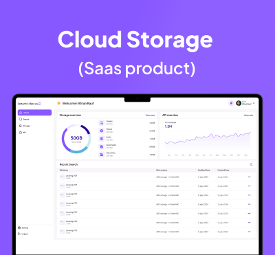 Cloud Storage (saas product) dashboard saas software design ui uidesign uxdesign