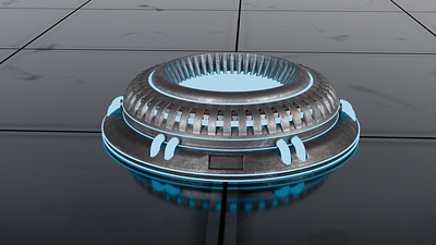 Scifi 3D Portals Concept Art 3d