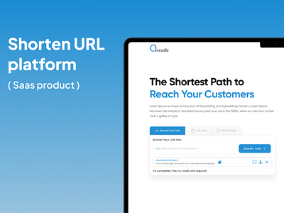 Shorten URL ( saas product) marketingdashboard saas softwaredesign ui uxdesign webapp