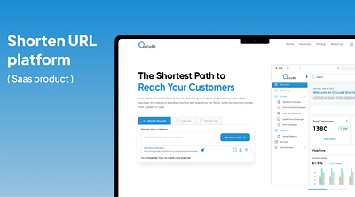 Shorten URL ( saas product) marketingdashboard saas softwaredesign ui uxdesign webapp