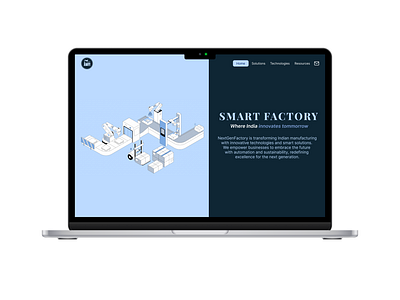 NGF: NextGenFactory (A Smart Factory Website UI Design) branding dailyui design designer dribbble figma industry4.0 manufacturing smartfactory ui uidesign uxui webpage website