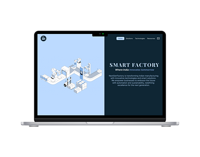 NGF: NextGenFactory (A Smart Factory Website UI Design) branding dailyui design designer dribbble figma industry4.0 manufacturing smartfactory ui uidesign uxui webpage website