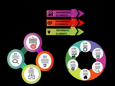 INFOGRAPHIC ELEMENT branding logo ui