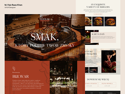 Premium Steak Restaurant Website design food landing page premium steak restaurant website steak restaurant steak website ui ui design ux ux design web design