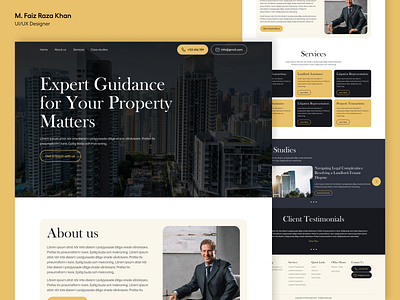 Legal Attorney Website design landing page lawyer lawyer website legal attorney legal website property lawyer ui ui design ux ux design web design