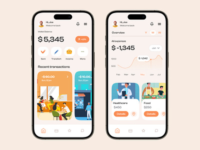 Easily Manage Your Finances appconcept budgetingapp cleandesign expense expensetracker financeapp fintech mobileappdesign productdesign ui userexperience ux