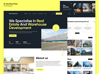 Real Estate Development Website design landing page property development property website real estate real estate development ui ui design ux ux design web design